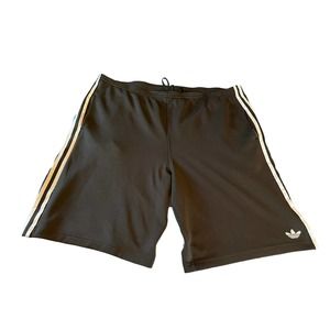 Vintage Adidas Shorts Mens XL Black Striped Casual Athletic Men Drawstring